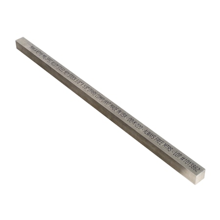 Huyett Oversized Key Stock, 12 in L, 5/8 in W, 5/8 in H, Alloy Steel MS6006250625-12